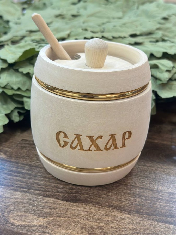 Бочонок Пасечник САХАР 500 гр с ложкой