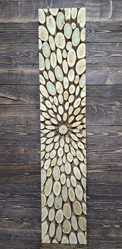 Панно из можжевельника, 1500/300 мм