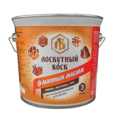 Лоскутный воск с льняным маслом 3л